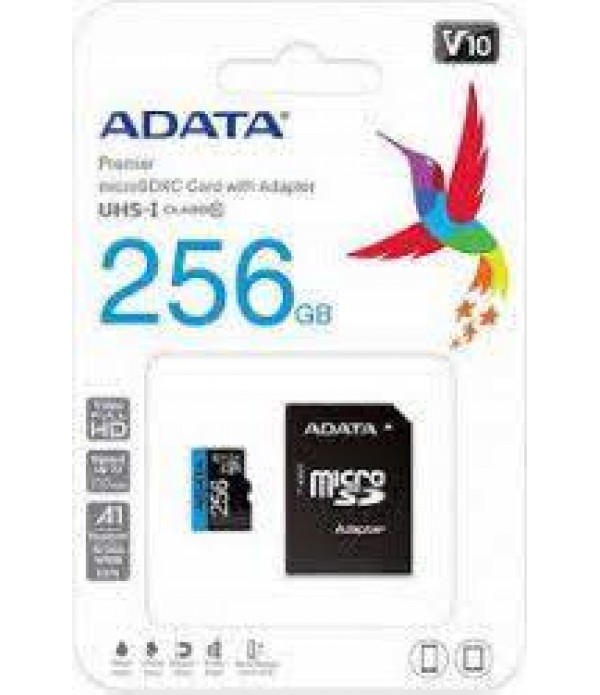 Card de memorie ADATA Premier, MicroSDXC, 256GB, U...
